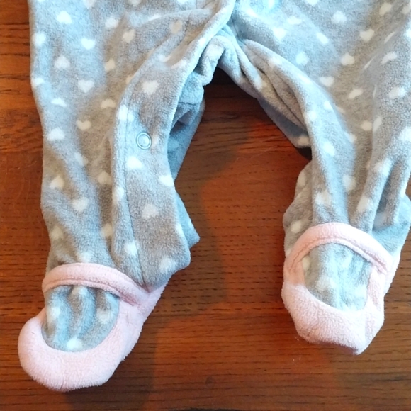 Two pair fleece footed pajamas, 0-3m Sple Joy's by Carters - Picture 3 of 9
